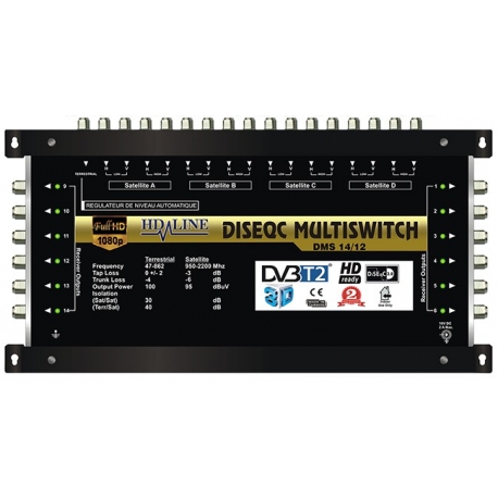 HD-LINE PRO MULTISWITCH 17/12 - 4SAT - 1TER / 12DEMOS