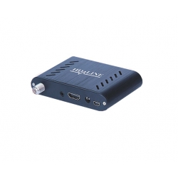 HD-LINE HD-120 Mini démodulateur satellite FTA coque alu 220V 12V Bip signal HDMI USB Déport IR
