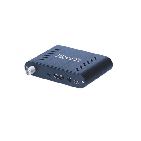 HD-LINE HD-120 Mini démodulateur satellite FTA coque alu 220V 12V Bip signal HDMI USB Déport IR