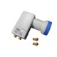 HD-LINE LNB twin pro 62db - 0.1DB - 1 tête parabole 2 sorties